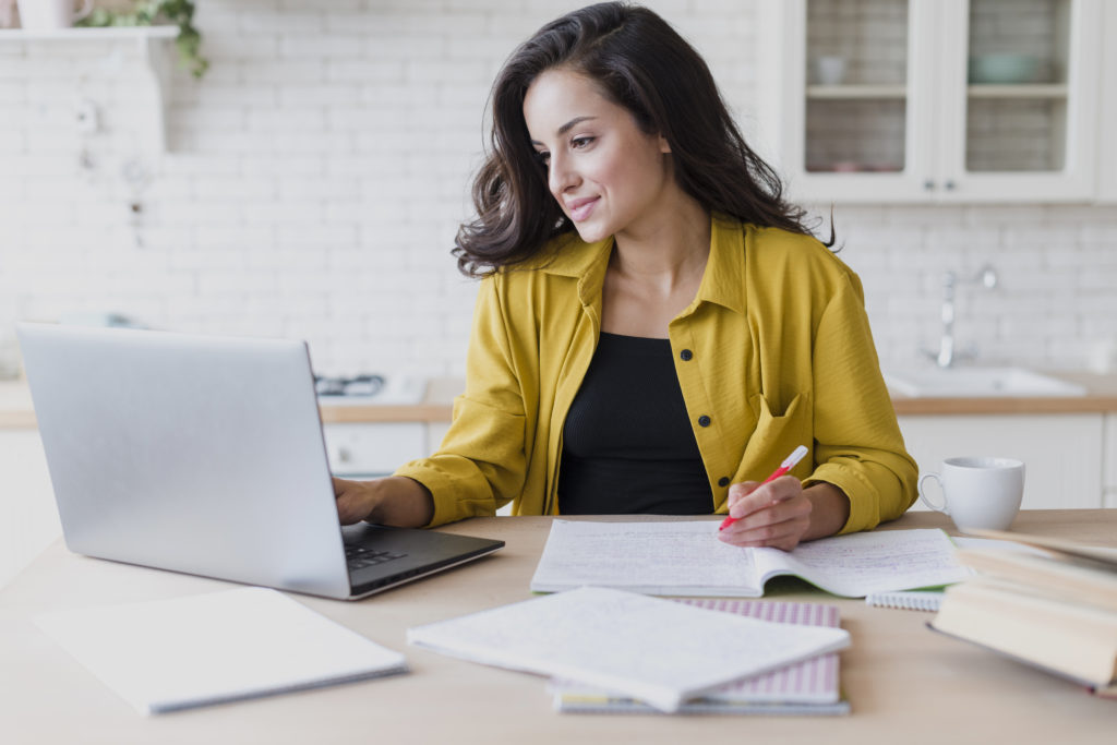 Girl with laptop